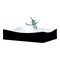 Novatto Porcelain Vessel Sink Combo with Chrome Faucet, Drain and Sealer NSFC-01134BW002CH - alternate 4